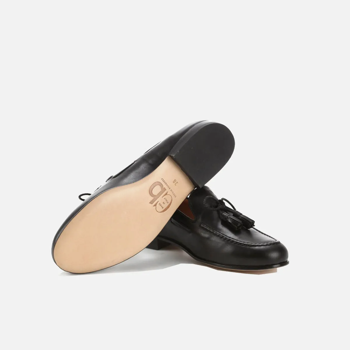 Cecilia Bringheli Todi Black mocasini piele neagra