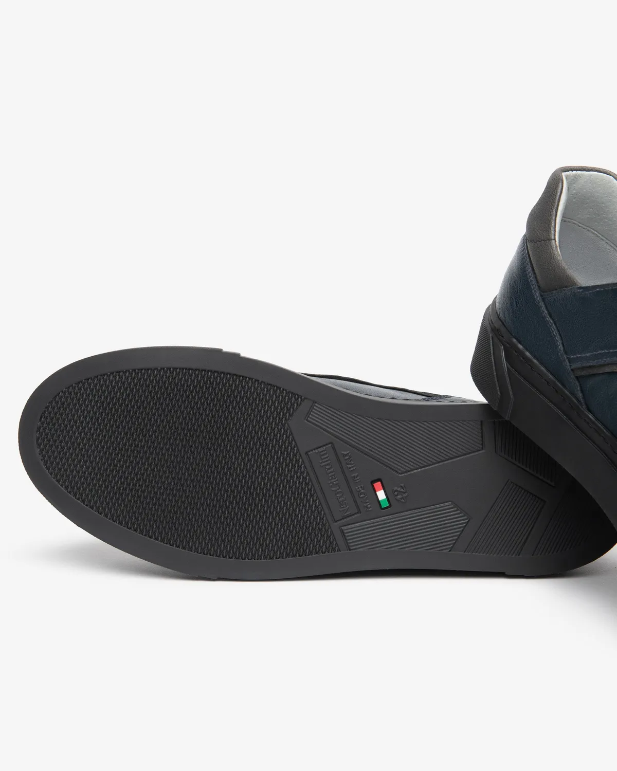NeroGiardini sneakers barbati piele cu fermoar lateral