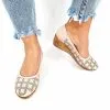 Catinca Shoes T13 BJ pantofi dama bej perforati