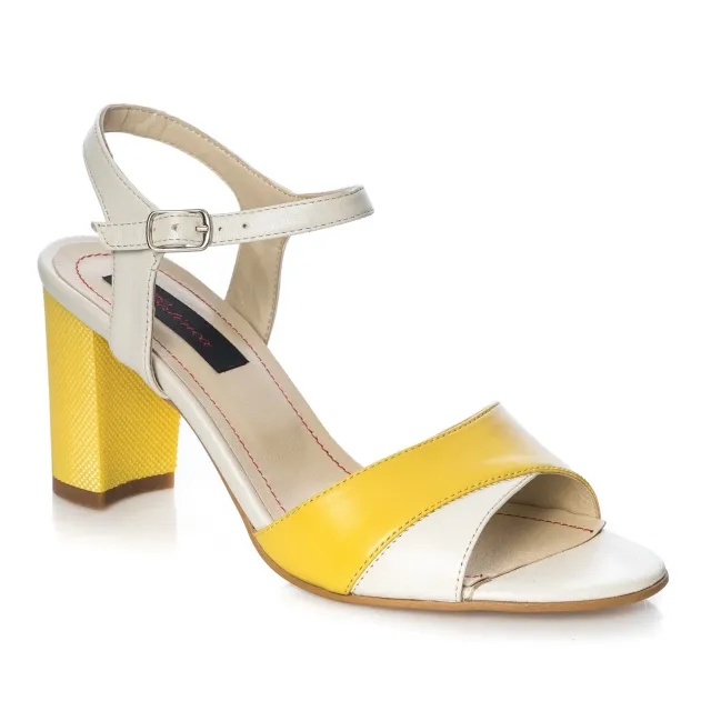 Catinca Shoes S2 BG sandale piele bej galben