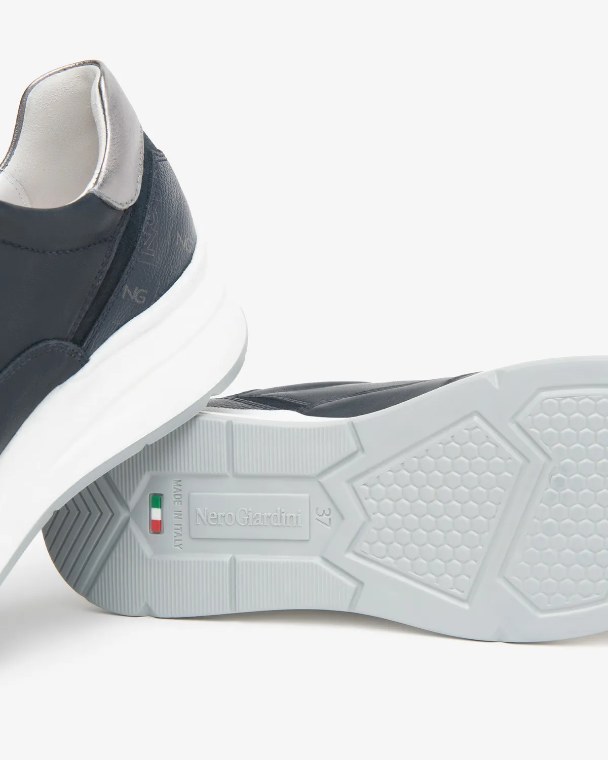 NeroGiardini sneakers dama piele si material tehnic de vara
