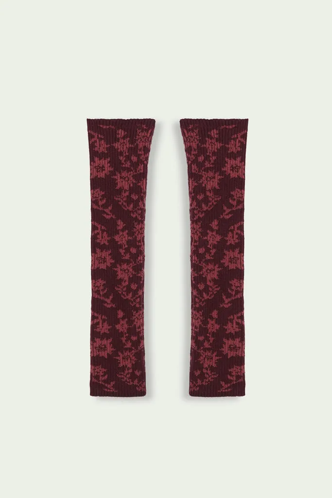 Flagelus Burgundy Pyratex set 3 piese balerini bumbac