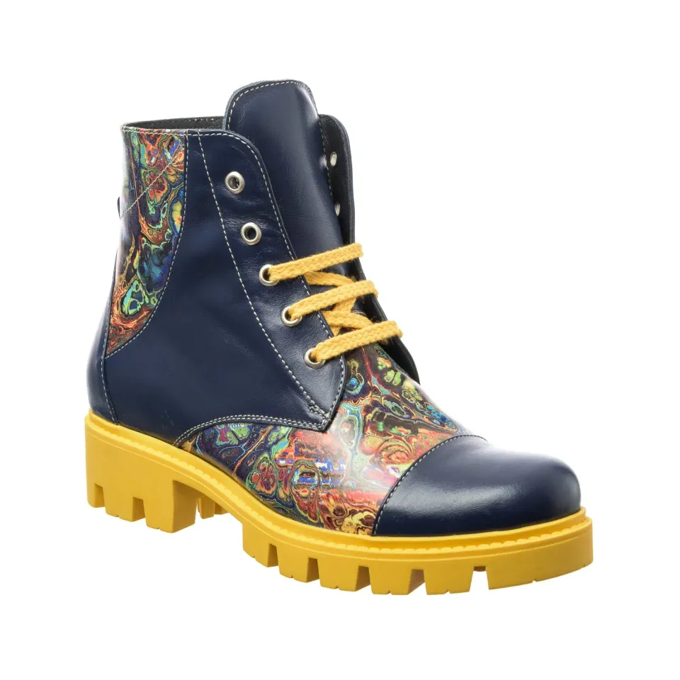 Catinca Shoes BC20 BBP bocanci dama piele naturala blue pictura