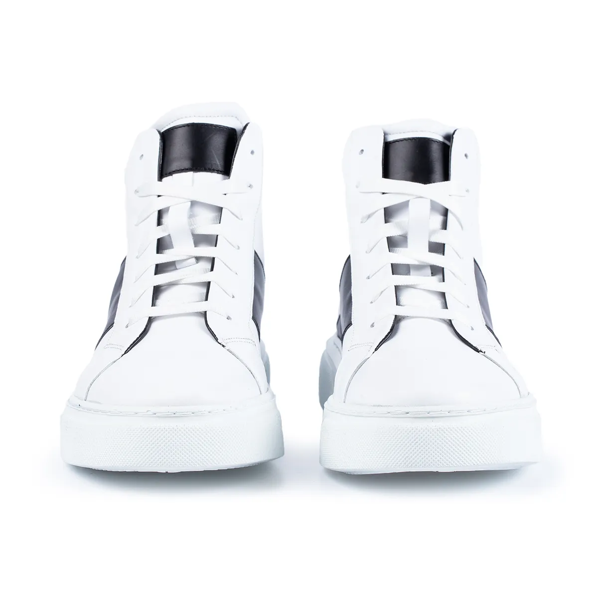 Lucas Shoes 855 ghete sneakers piele alb barbati