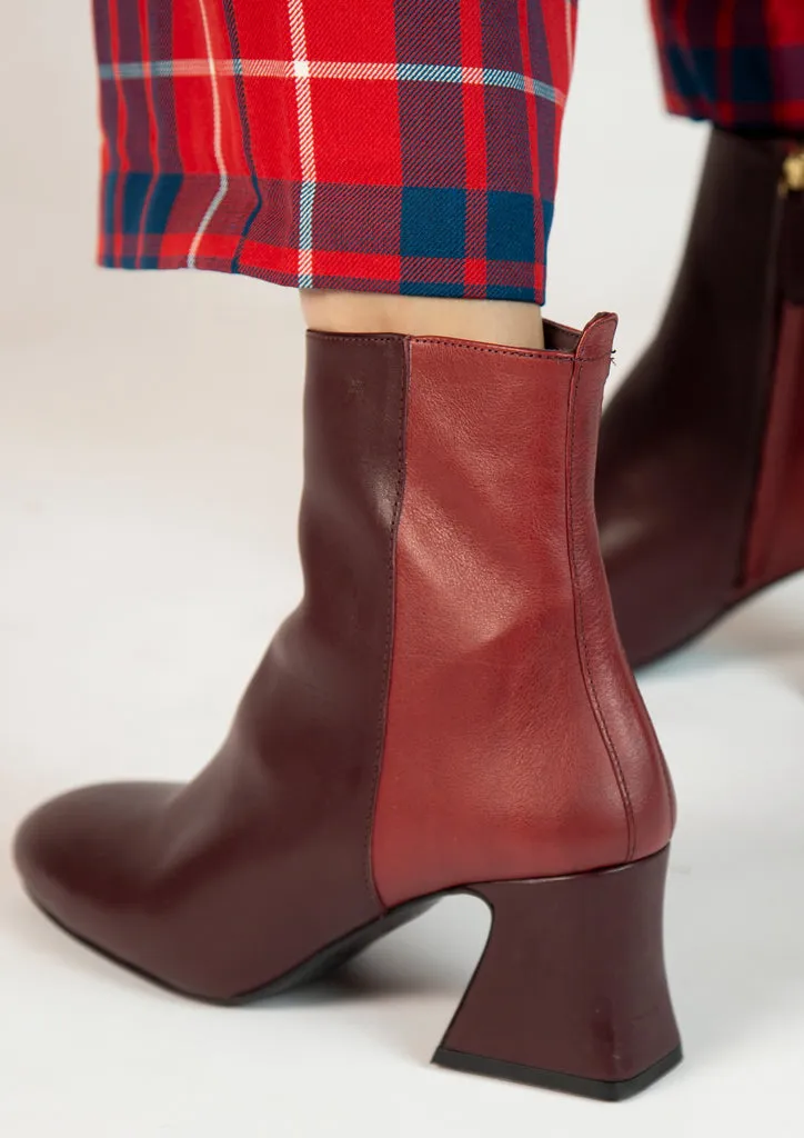 Flagelus The D’Orsey Booty Double Burgundy botine piele