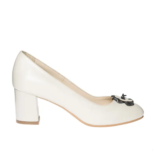 Catinca Shoes R6 B pantofi dama bej piele naturala