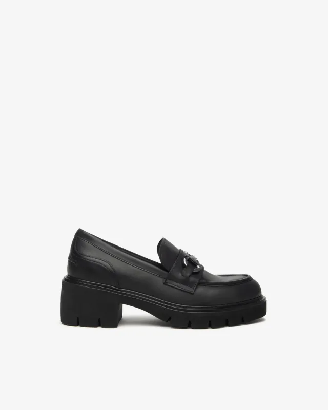 Mocasini Dama NeroGiardini cu Toc 60 mm Piele