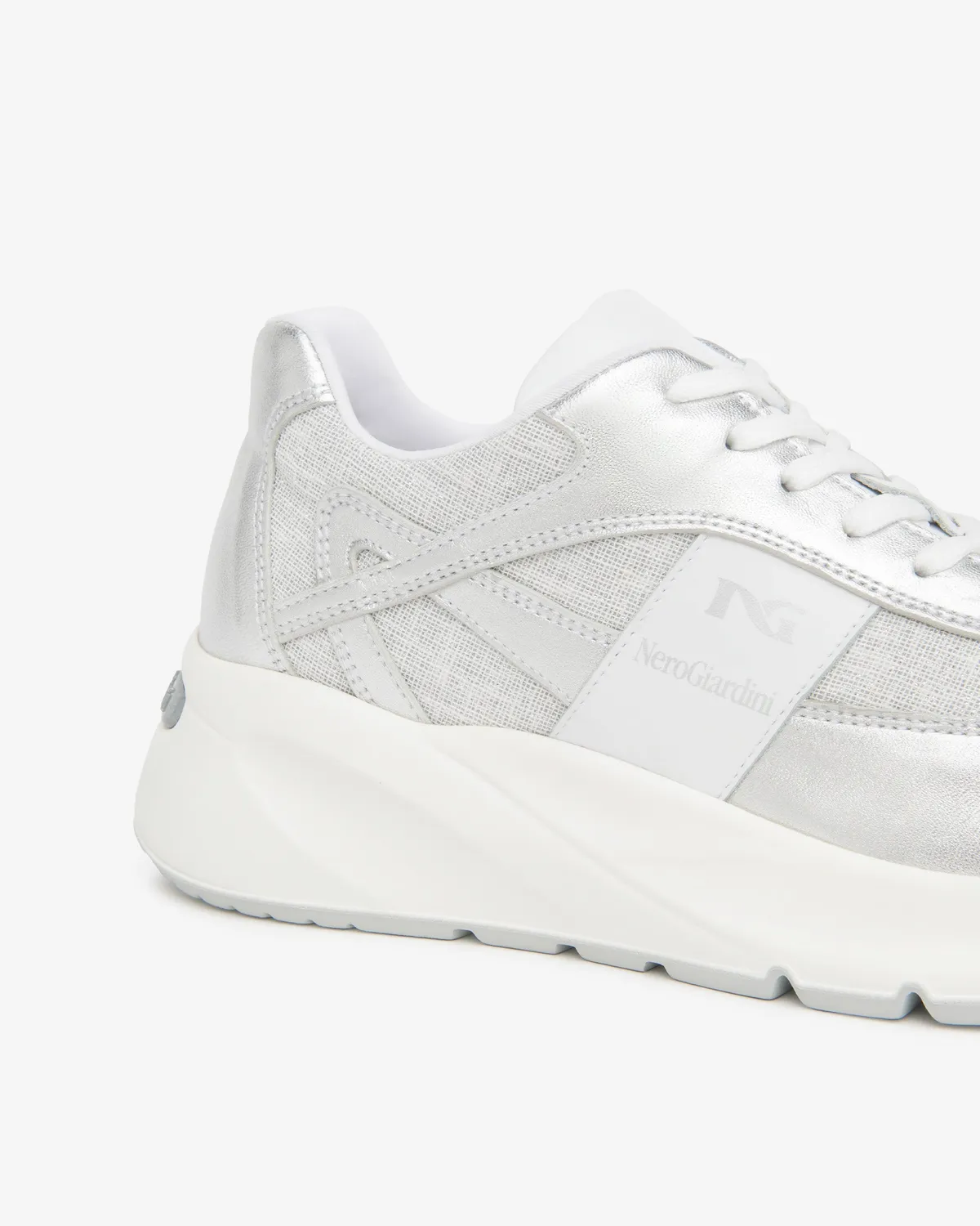 NeroGiardini sneakers damă piele întoarsă și textil