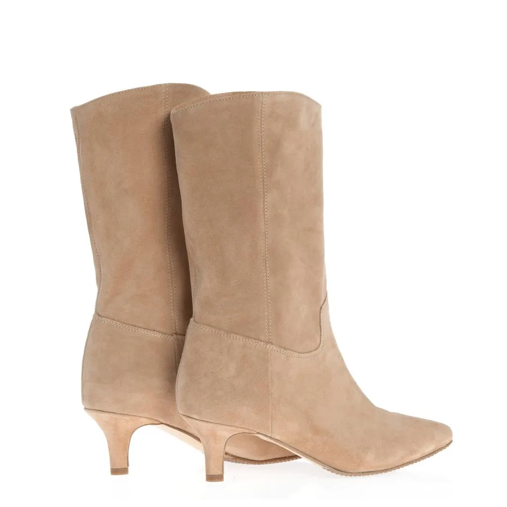 Ana Urbana Athens botine piele bej slip-on