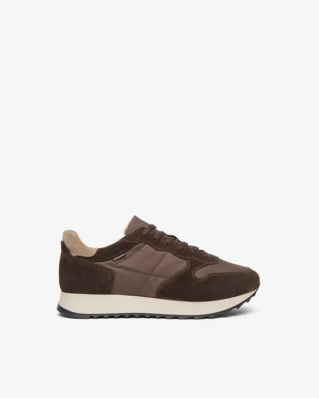 NeroGiardini sneakers barbati piele intoarsa canvas