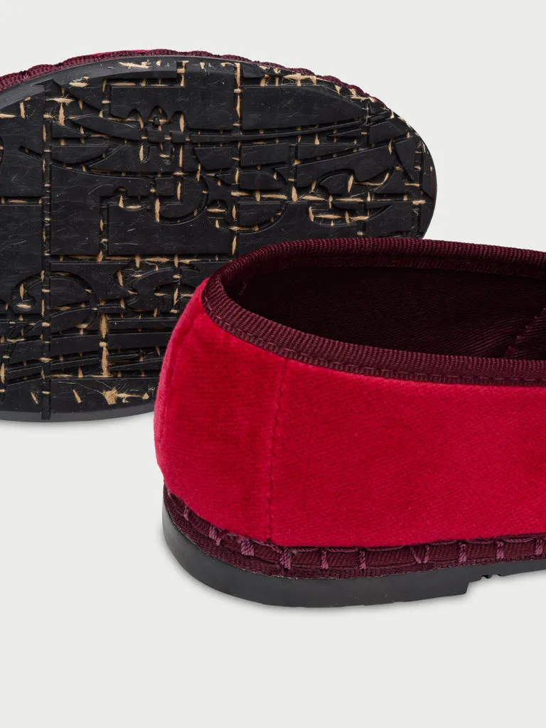 Pantofi Slipper Flagelus Lyra Claret visinii catifea