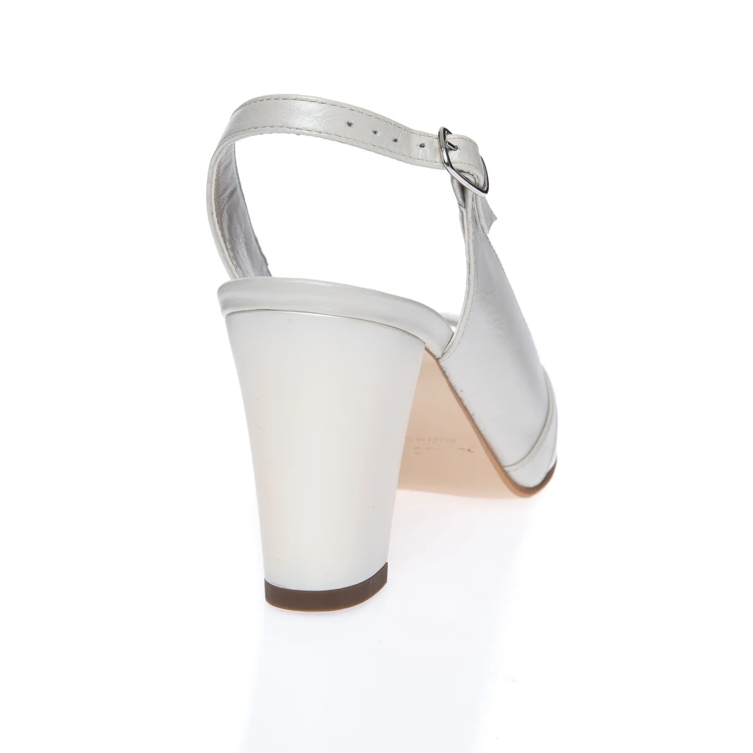 Catinca Shoes 024 AS sandale dama piele alb sidef