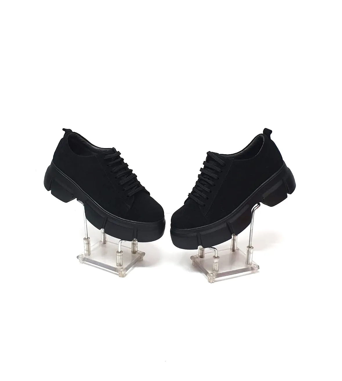 Catinca Shoes Negru Antilopa X3 NA pantofi dama piele