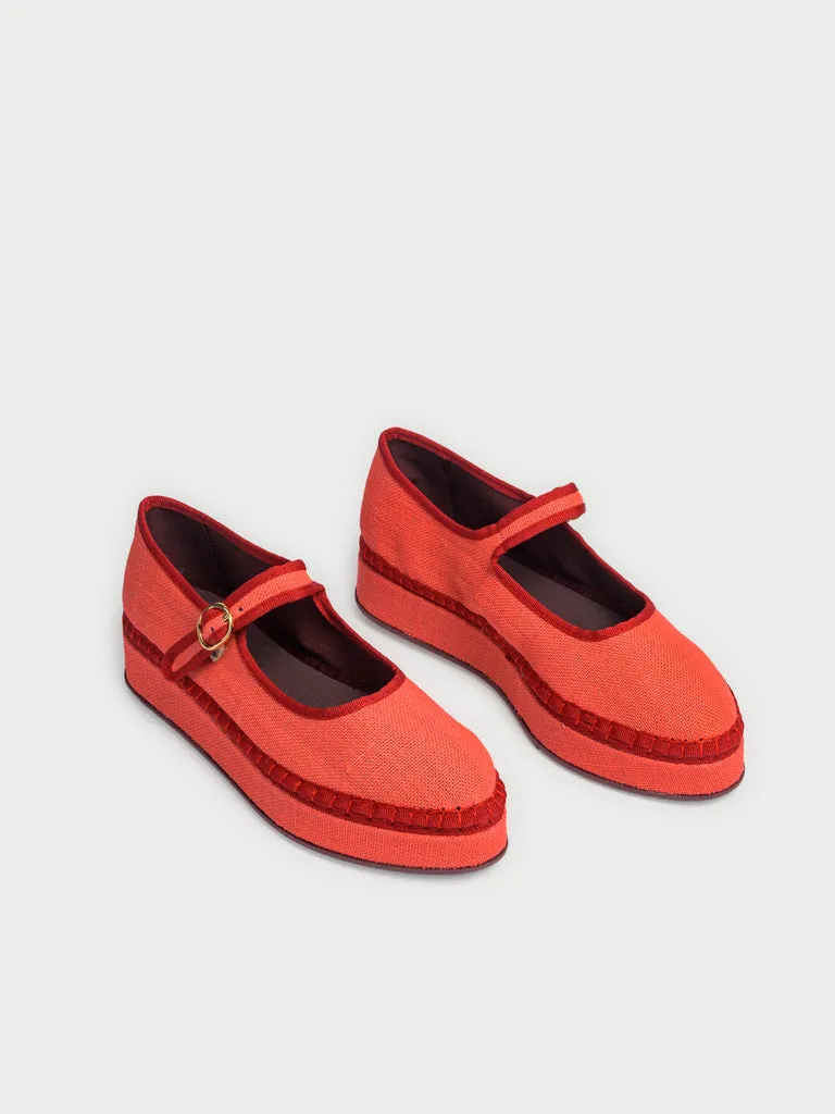 Flagelus Double Barbara pantofi Mary Jane roz din in