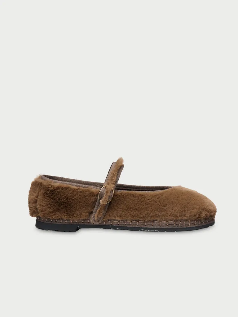 Flagelus Pierre Odette Brown pantofi Mary Jane maro