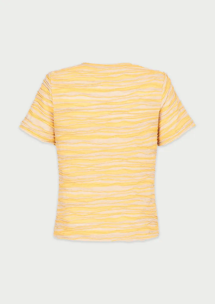 Flagelus Hun Ohcre tricou galben bumbac