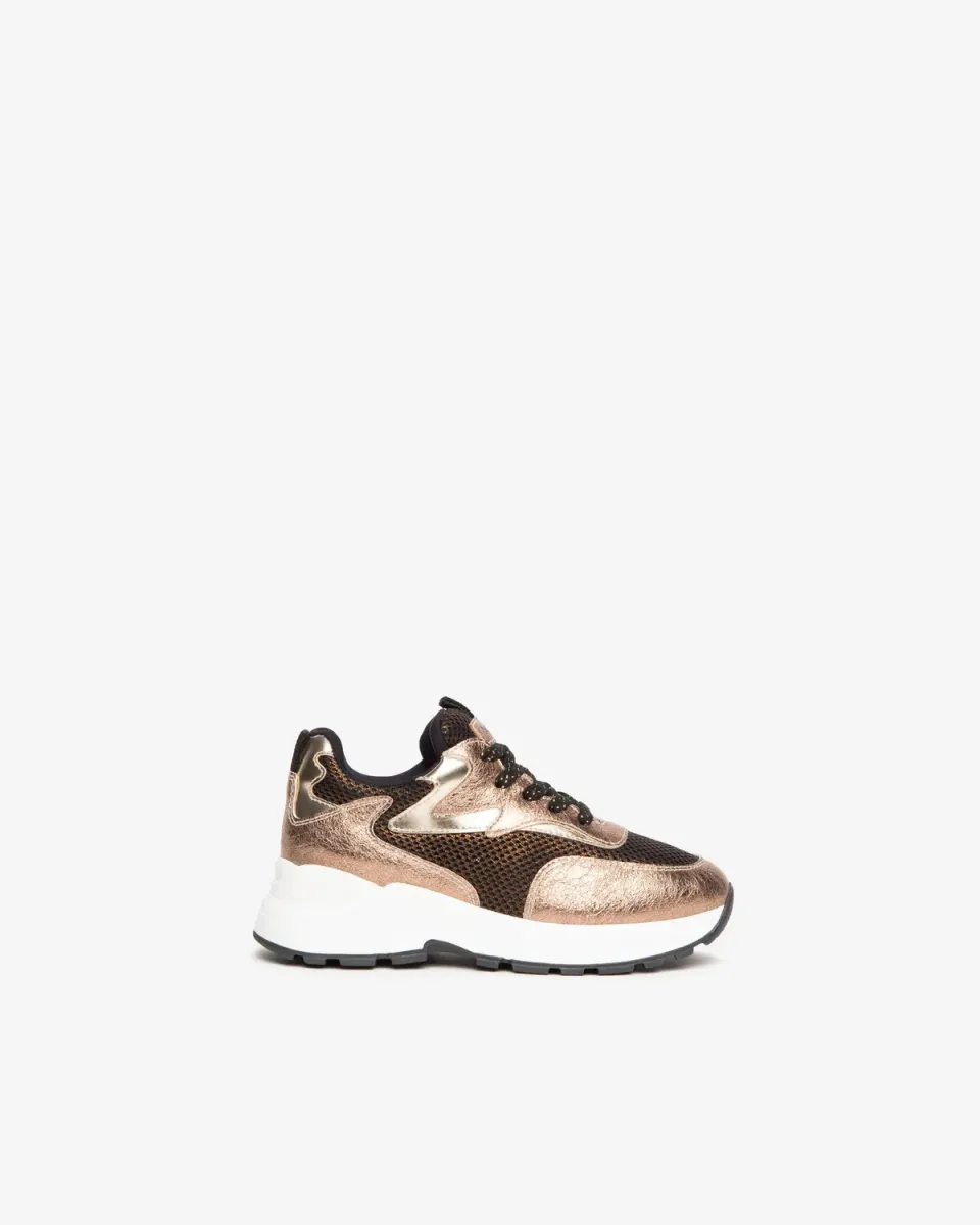NeroGiardini sneakers fete piele lac cu insertie
