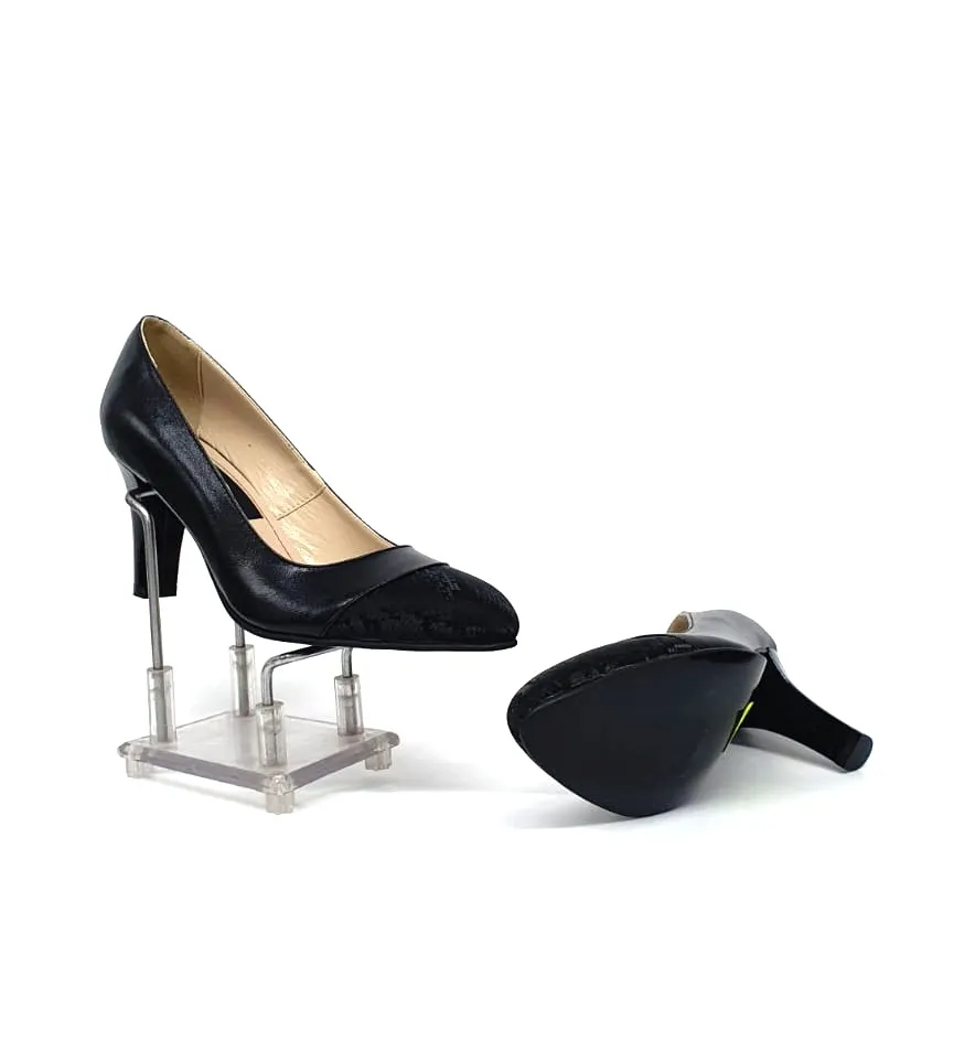 Catinca Shoes A27-NBSN pantofi piele negru sarpe