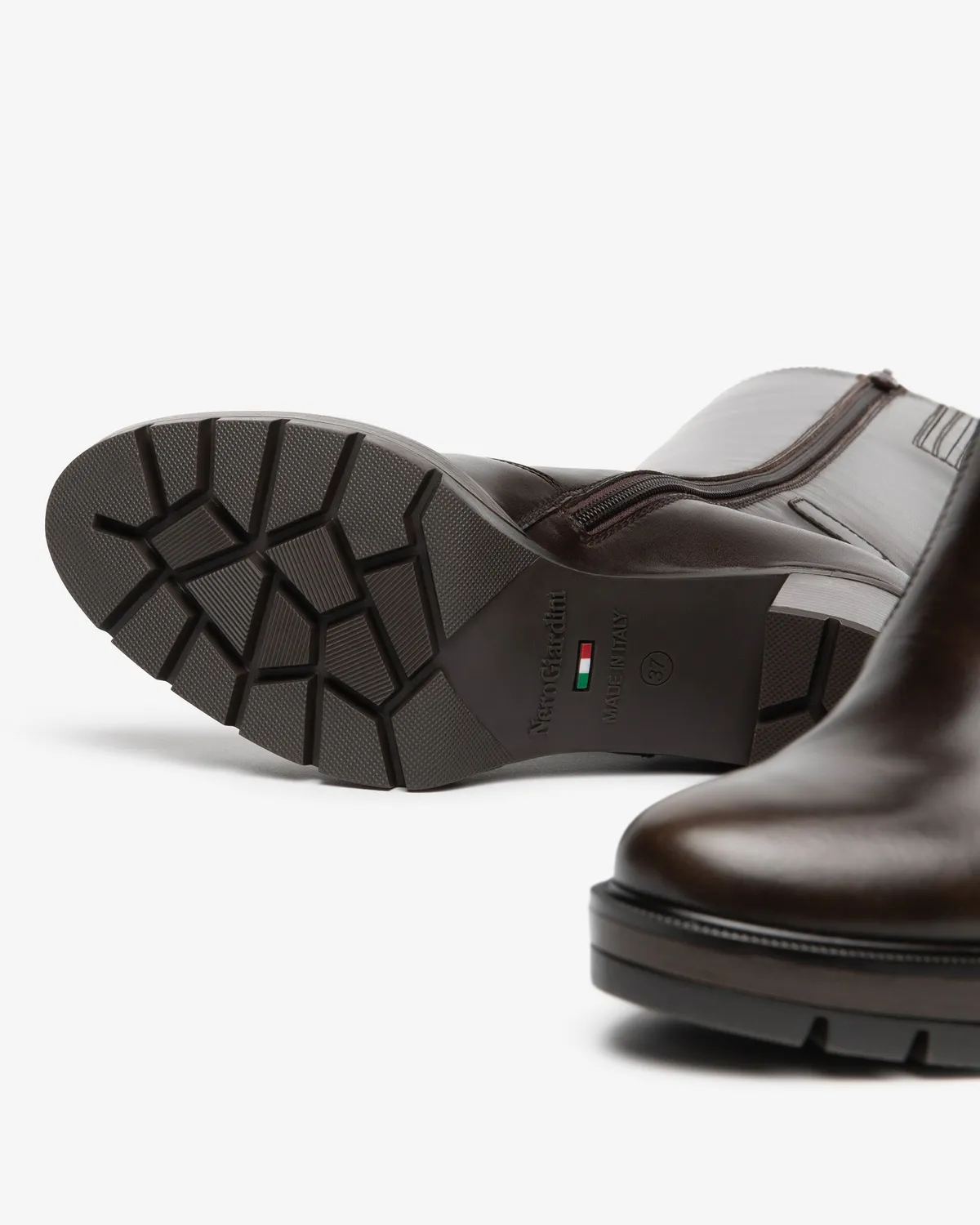 NeroGiardini Cizme Platforma Piele Dama Toc 80mm