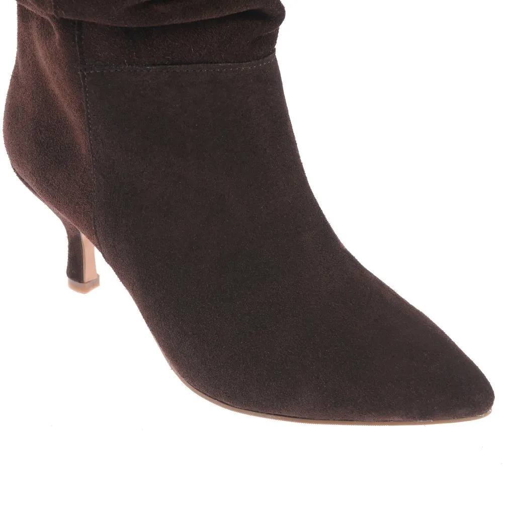 Ana Urbana Amelia cizme maro piele toc 5 cm