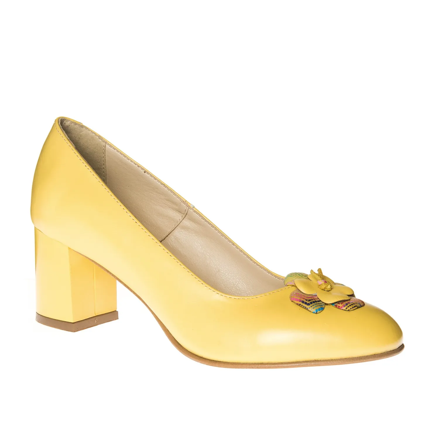 Catinca Shoes R6 G pantofi dama piele galben
