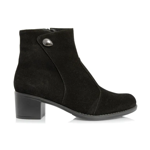 Catinca Shoes T54 NA ghete damă piele negru antilopă