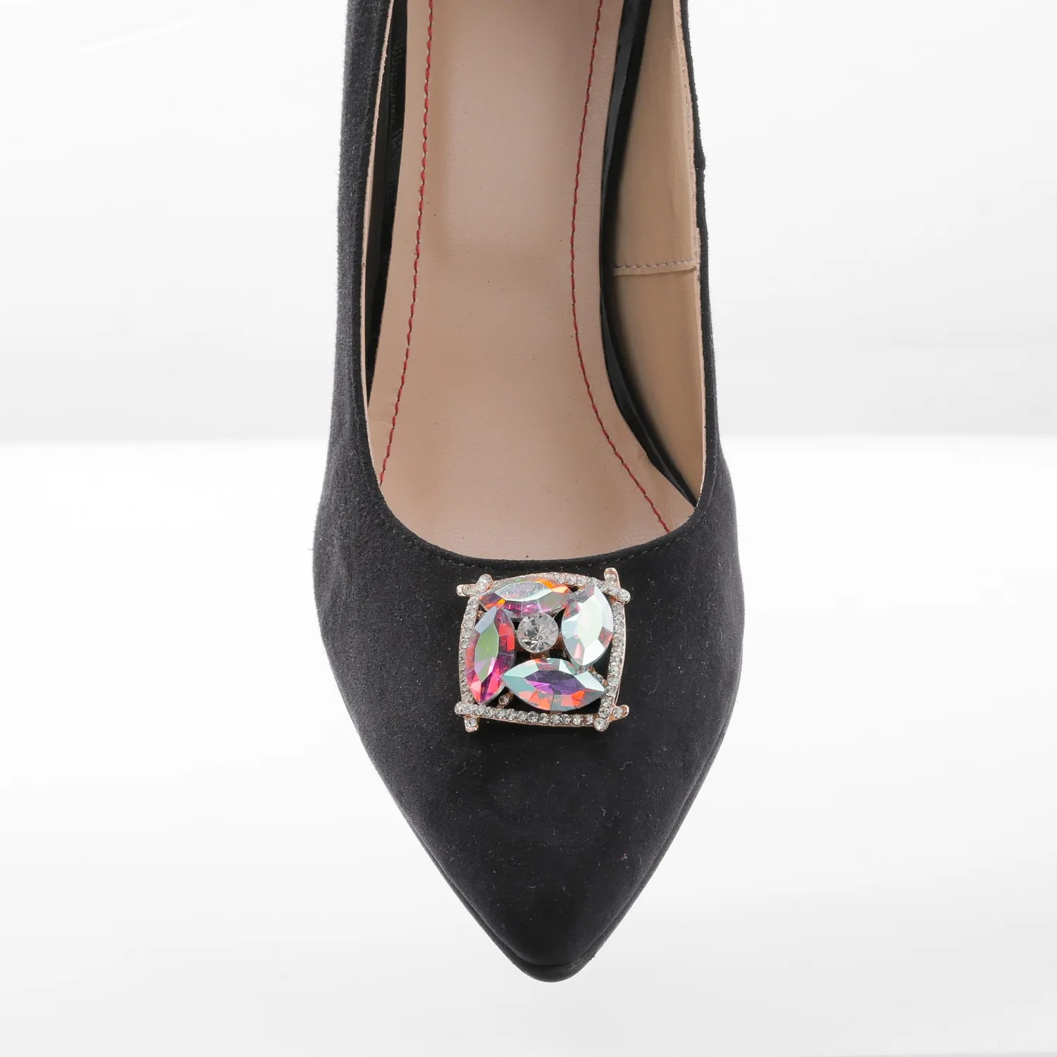 Catinca Shoes A65 NA pantofi dama antilopa negru
