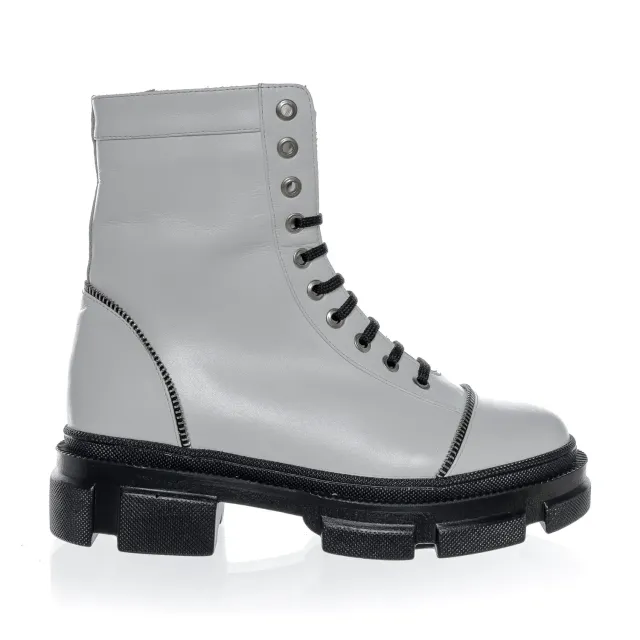 Catinca Shoes Alb Box BC31 AB bocanci dama piele naturala albi