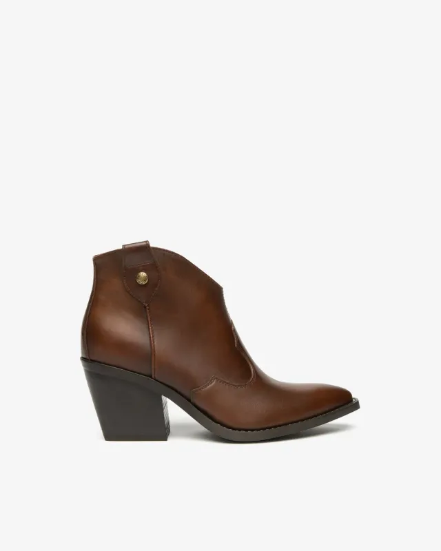 NeroGiardini botine cowboy piele dama toc 75