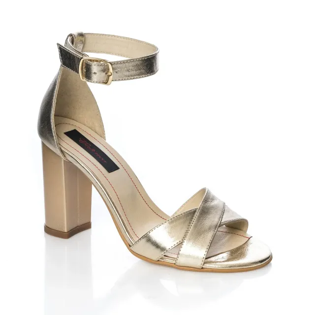 Catinca Shoes S4 AU sandale dama piele naturala auriu