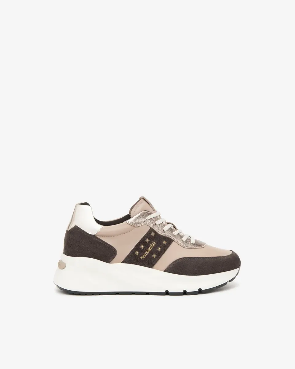 NeroGiardini sneakers dama piele intoarsa branț DryGo