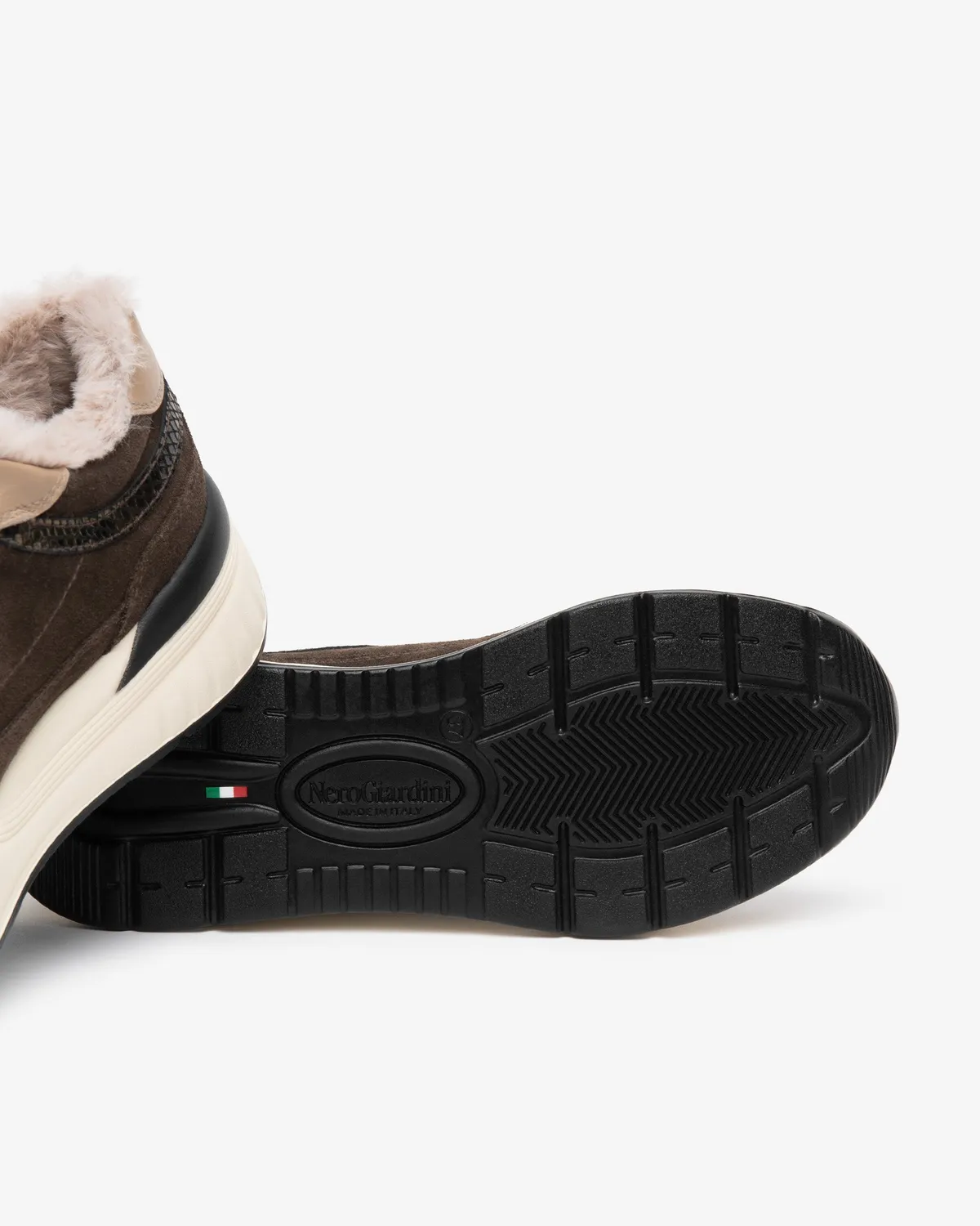 NeroGiardini sneakers dama piele intoarsa cu blanita