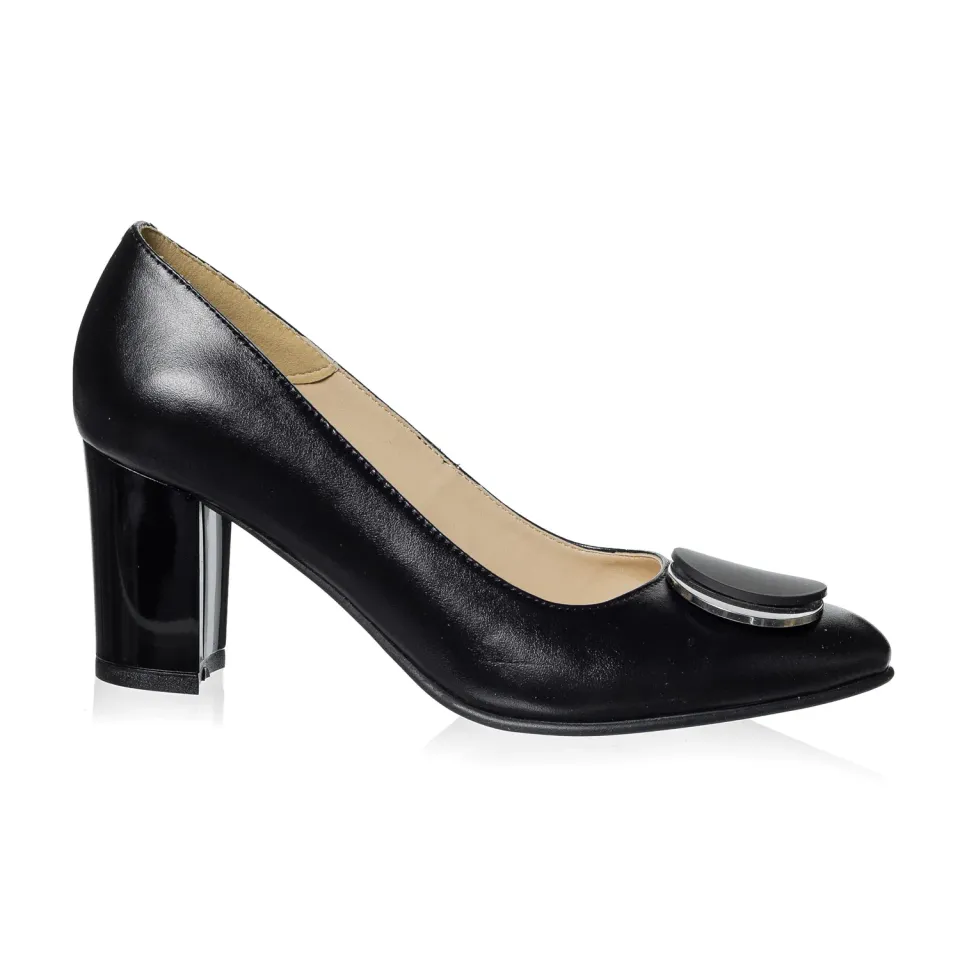 Catinca Shoes A30 NB pantofi piele naturala negru