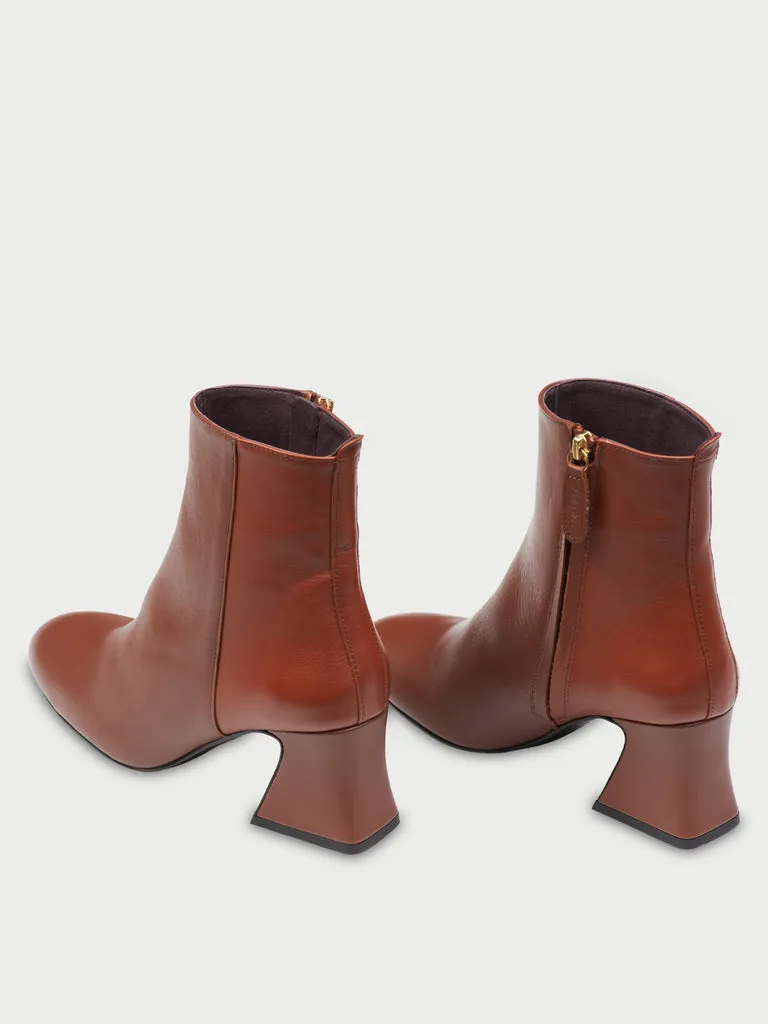 Flagelus D'Orsey Booty Double Biscuit botine piele toc 6cm