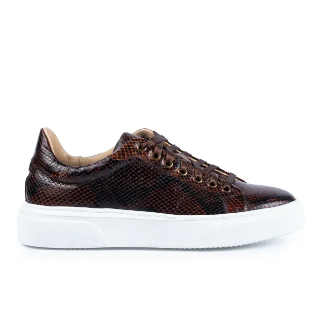 Lucas Shoes Sneaker 510 sneakers maro piele snake