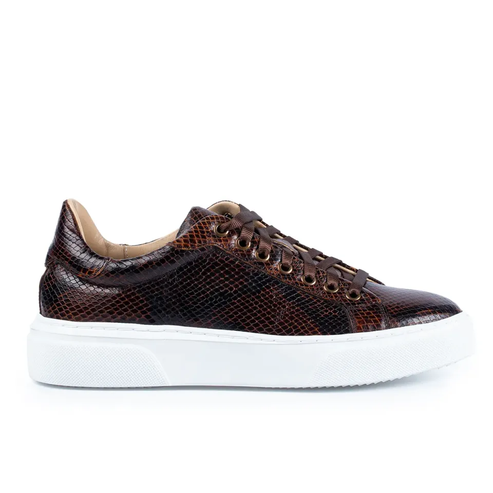 Lucas Shoes Sneaker 510 sneakers maro piele snake