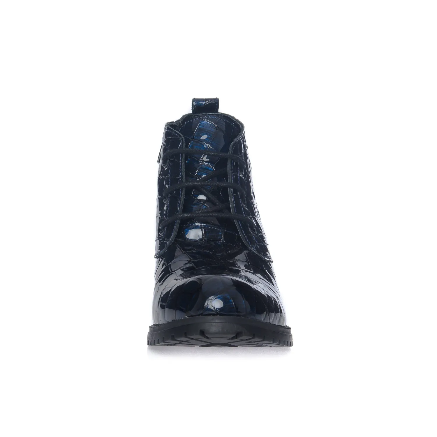 Catinca Shoes Blu Croco BC16 BC ghete dama piele albastre