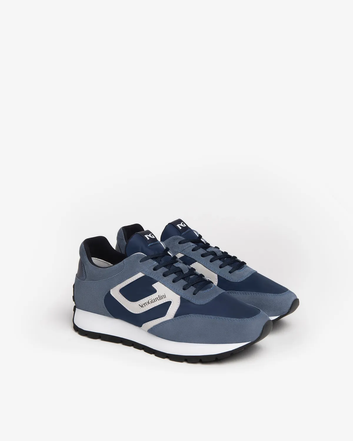 NeroGiardini sneakers barbati velur primavara