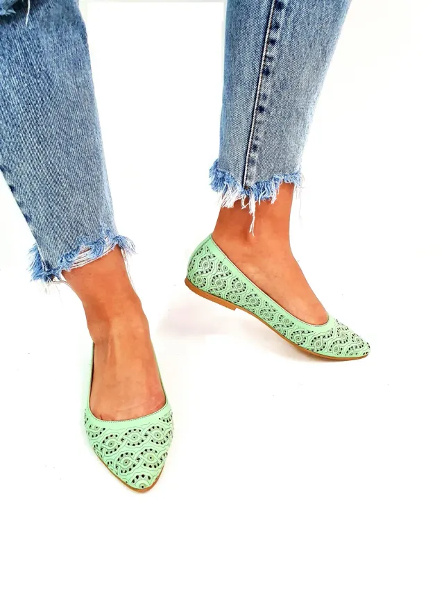 Catinca Shoes STP VN balerini dama piele naturala vernil