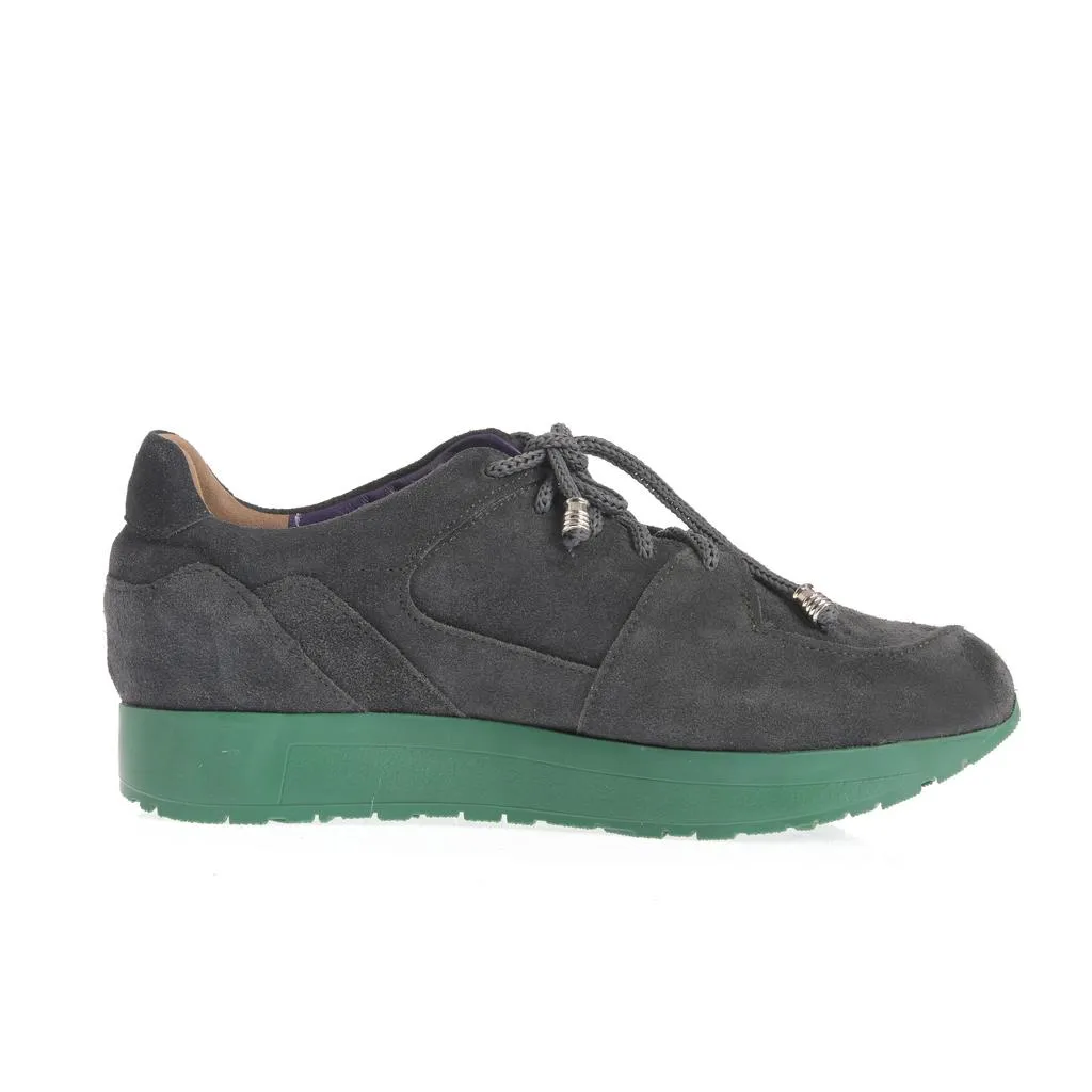 Ana Urbana Shoes Carmen pantofi gri-verde platformă