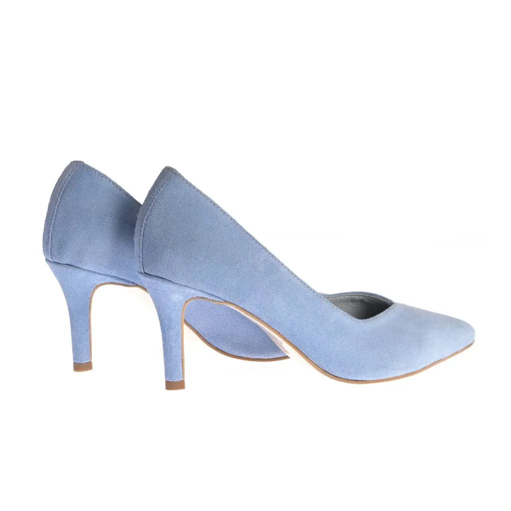 Ana Urbana Shoes Austin pantofi albaștri toc 6,5 cm