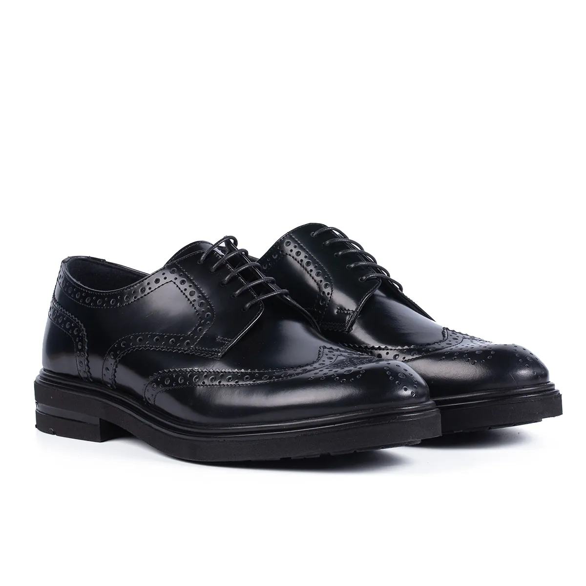 Lucas Shoes 550 Oslo pantofi eleganți negri lac mat