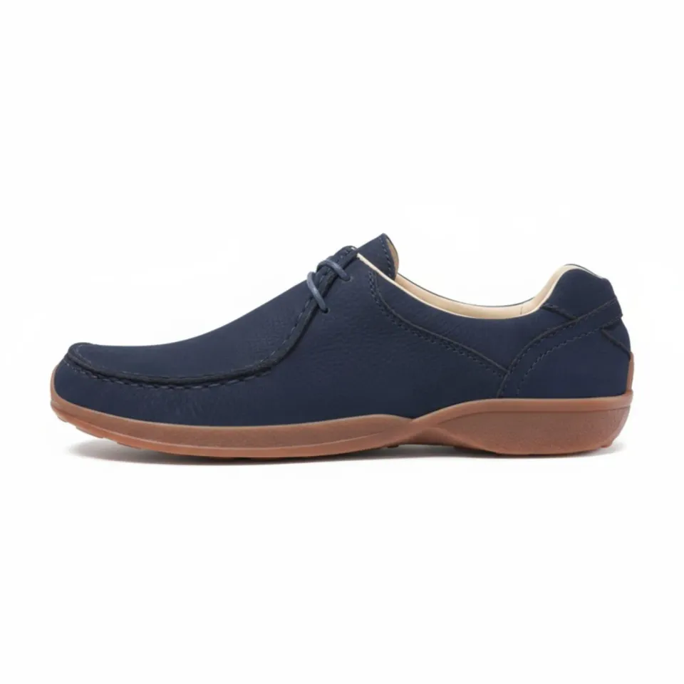 BÄR Lifestyle Lamb pantofi piele negri comozi bărbați