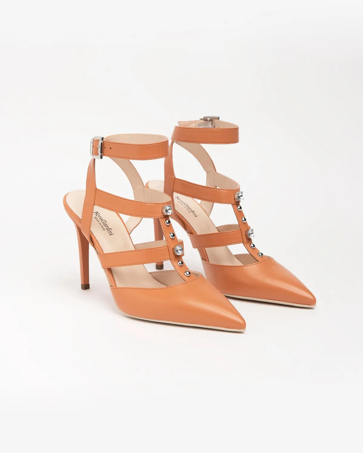 NeroGiardini pantofi dama piele toc 9,5 cm