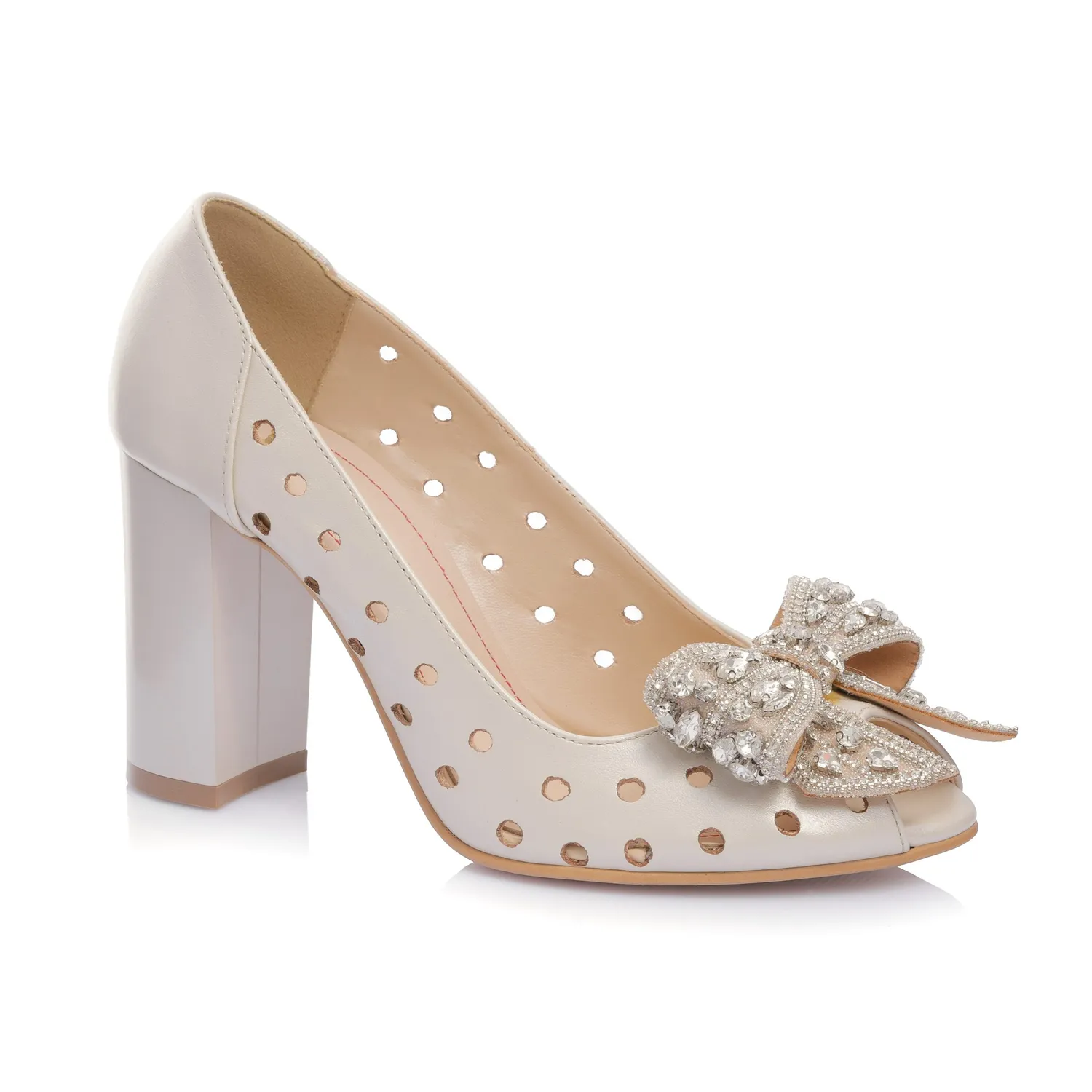 Catinca Shoes F23P BEJ sandale piele naturala bej sidef