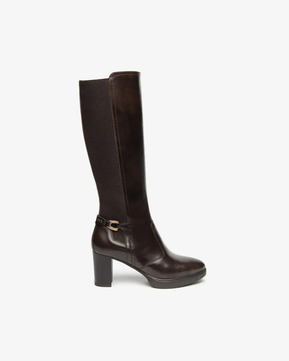 NeroGiardini cizme piele dama platforma toc 70