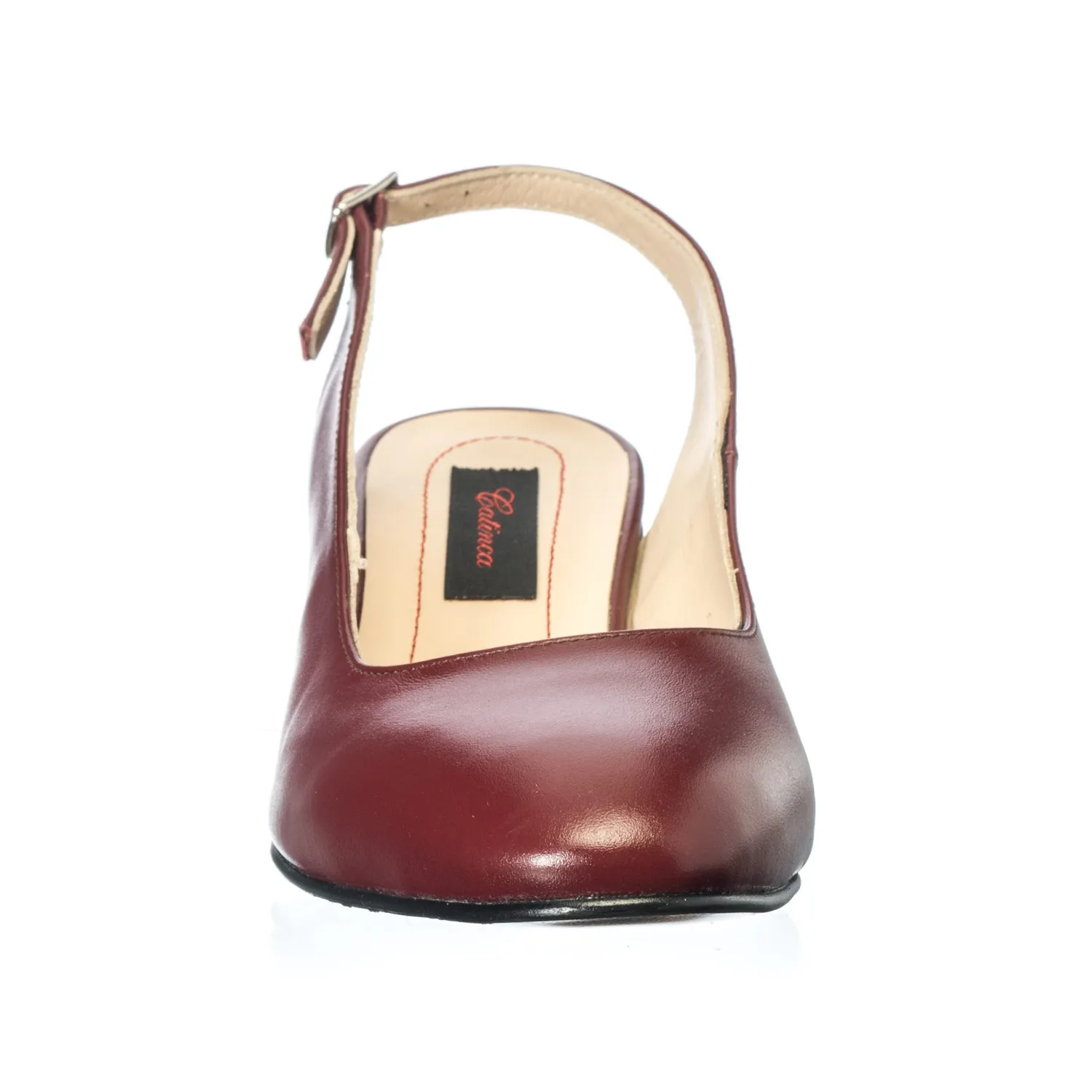 Catinca Shoes A77 BOP sandale dama piele bordo pietre