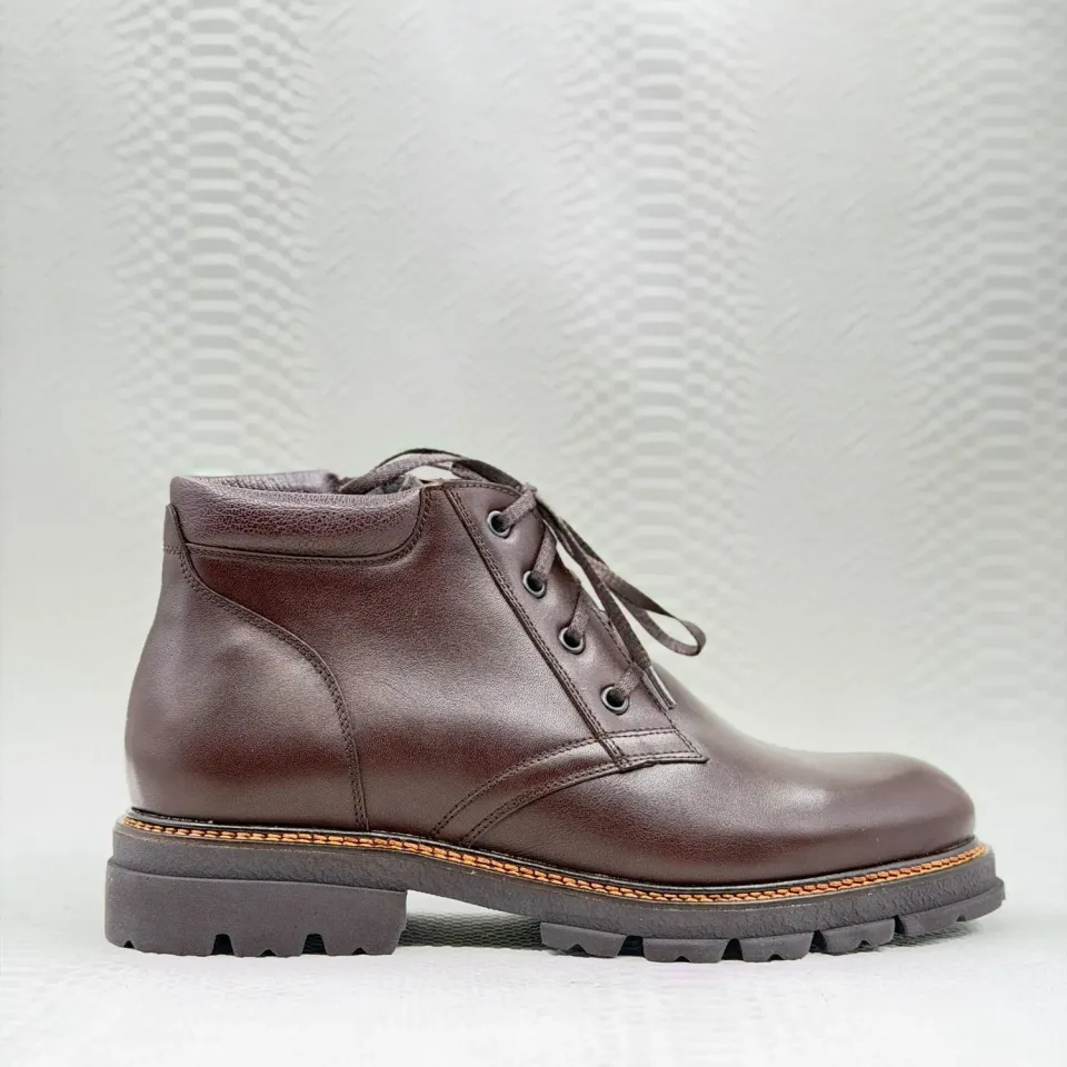 Lucas Shoes 390 ghete barbati maro piele naturala