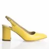 Catinca Shoes V7 GB sandale dama piele galben box
