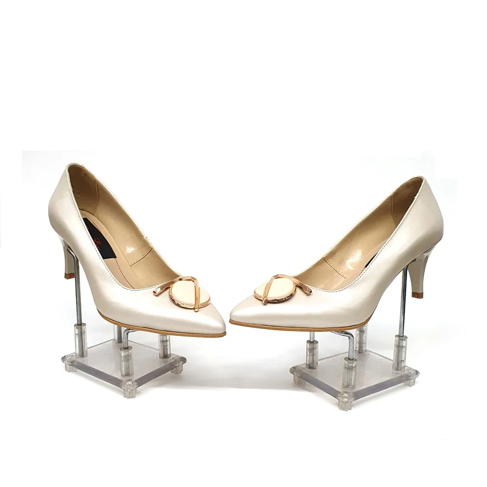 Catinca Shoes A24 BS pantofi dama piele bej sidef